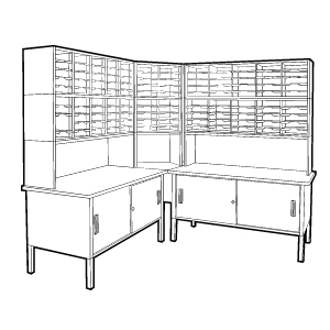 Corner Literature Organizer Corner Literature Organizer