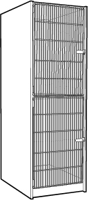 Cabinet with Acoustic Doors